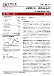 年报点评:业绩短期承压,长期关注铁锂龙头