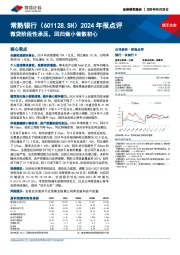 2024年报点评：微贷阶段性承压，回归做小做散初心