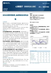 全年业绩表现稳健,加速推进全球化战略