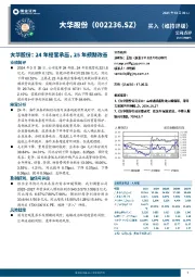 大华股份：24年经营承压，25年预期改善