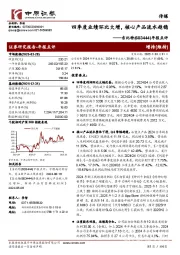 年报点评:四季度业绩环比大增,核心产品流水趋稳