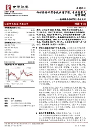 年报点评:钾锂价格回落导致业绩下滑,未来行景气有望回暖