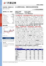 公司信息更新报告:Q4业绩环比改善,硅碳负极业务实现突破