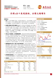 2024年年报点评：内销+出口表现强劲，业绩大幅增长