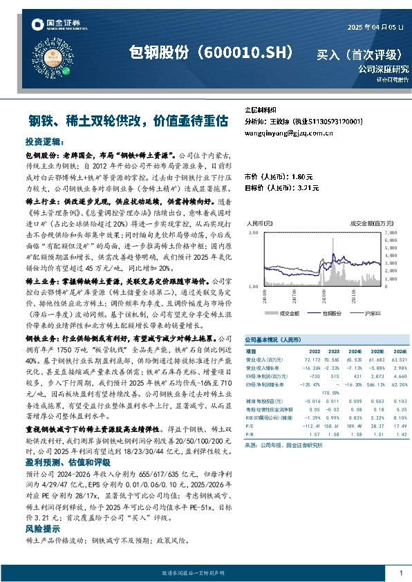 钢铁、稀土双轮供改，价值亟待重估