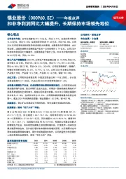 年报点评:扣非净利润同比大幅提升,长期保持市场领先地位