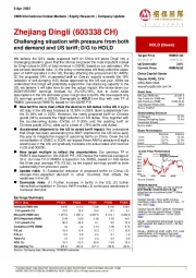 Challenging situation with pressure from bothend demand and US tariff; D/G to HOLD
