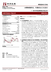 年报点评:业绩短期承压,长期关注三元龙头