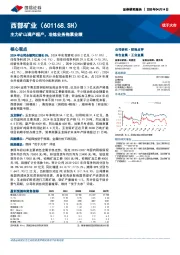主力矿山满产超产，冶炼业务拖累业绩