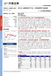 公司信息更新报告:2025Q1业绩迎来开门红,电网投资景气度延续