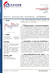 年报点评:亚洲白鸡产业链一体化经营龙头,盈利稳健增长