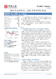 2024年业绩承压，2025年重回增长轨道