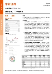强者恒强，Q1表现亮眼