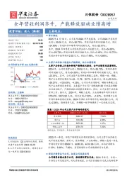 全年营收利润齐升，产能释放驱动业绩高增
