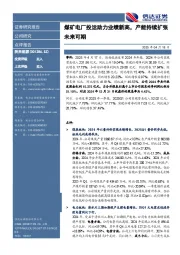 煤矿电厂投运助力业绩新高，产能持续扩张未来可期