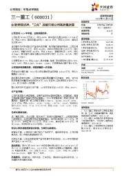 业绩表现优异,“三化”战略引领公司高质量发展