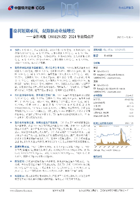 2024年业绩点评：盈利短期承压，双海驱动业绩增长