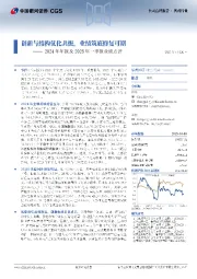 2024年年报及2025年一季报业绩点评:创新与结构优化共振,业绩筑底修复可期