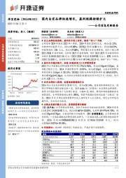 公司信息更新报告：国内自有品牌快速增长，盈利规模持续扩大