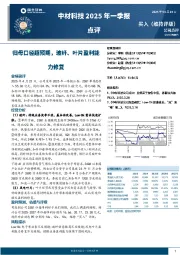 中材科技2025年一季报点评:归母口径超预期,玻纤、叶片盈利能力修复