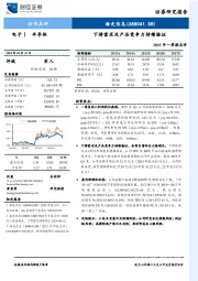 下游需求及产品竞争力持续验证2025年一季报点评