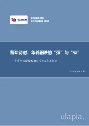 公司首次覆盖报告:蓄劲待时:华菱钢铁的“弹”与“韧”