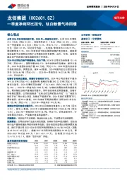 一季度净利环比扭亏,钛白粉景气待回暖