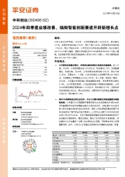 2024年四季度业绩改善,端侧智能创新赛道开辟新增长点