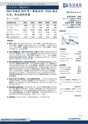 2024年报及2025年一季报点评:25Q1低点已过,关注边际改善