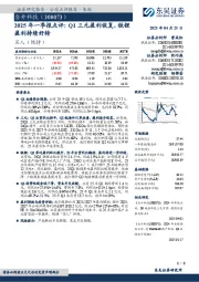 2025年一季报点评:Q1三元盈利恢复,铁锂盈利持续好转