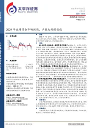 2024年业绩符合市场预期，产能大规模投放