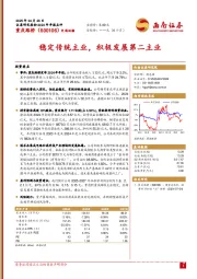稳定传统主业，积极发展第二主业