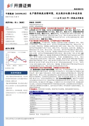 公司2025年一季报点评报告:自产煤价跌致业绩回落,关注高分红潜力和成长性