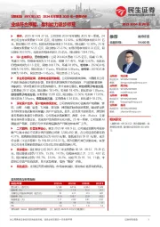 2024年年报及2025年一季报点评:业绩符合预期,盈利能力逐步修复
