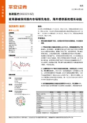 家用器械保持国内市场领先地位,海外提供新的增长动能