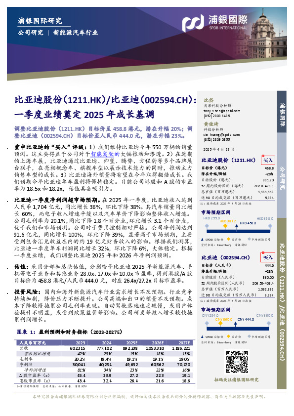 一季度业绩奠定2025年成长基调