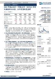 2024年报&2025一季报点评:2025Q1并网及储能环比改善,全年有望恢复高增