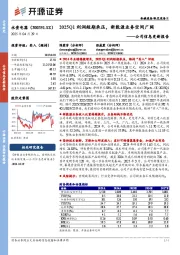 公司信息更新报告:2025Q1利润短期承压,新能源业务空间广阔