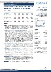 2025年一季报及2024年年报点评:营收+业绩稳健齐升,出海+AIDC有望贡献增量