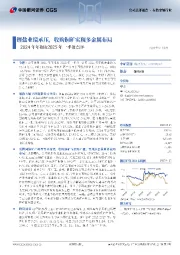 2024年年报&2025年一季报点评:锂盐业绩承压,收购铜矿实现多金属布局