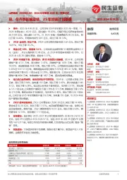2024年年报及2025年一季报点评:量、价齐跌影响业绩,25年经营计划稳健