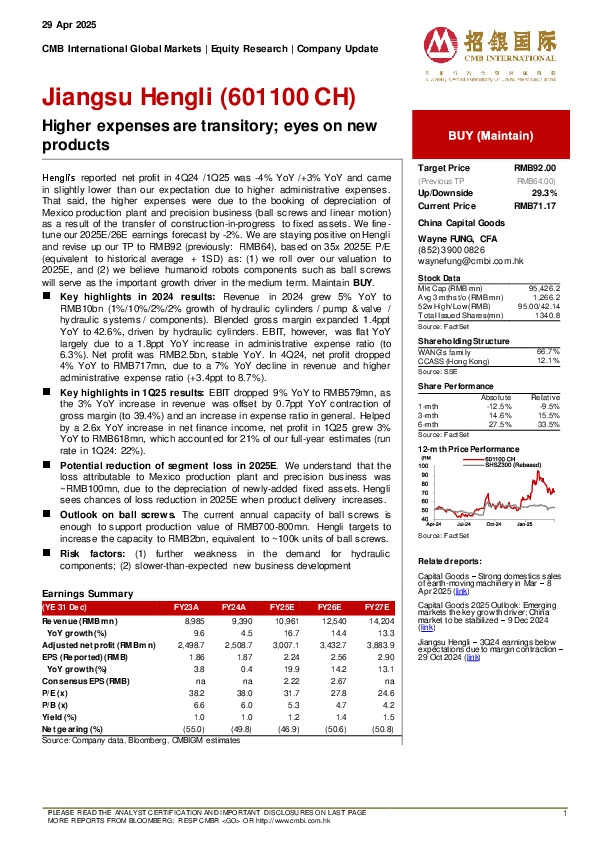Higher expenses are transitory; eyes on new products