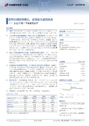 2025年第一季度业绩点评:逆势实现较快增长,盈利能力延续改善