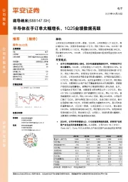 半导体在手订单大幅增长，1Q25业绩数据亮眼