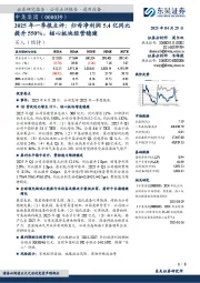 2025年一季报点评:归母净利润5.4亿同比提升550%,核心板块经营稳健