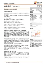 自有品牌+ODM双轮驱动