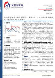 福斯特2024年年报与2025年一季报点评:光伏胶膜业务保持领先,电子材料业务高速增长