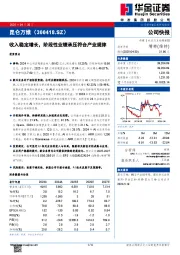 收入稳定增长,阶段性业绩承压符合产业规律