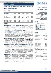 2024年报及2025年一季报点评:短期业绩承压,期待经营拐点
