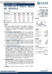 2024年报及2025年一季报点评:延续主动调整,静待经营改善
